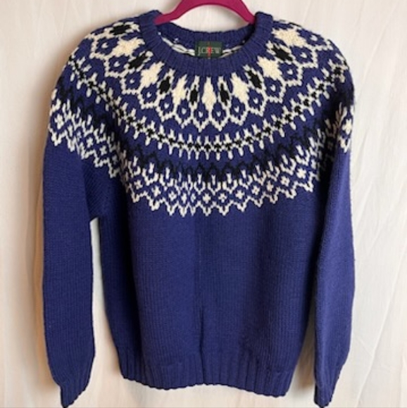 J. Crew Sweaters - J. CREW Nordic Fair Isle 100% Wool Ski Sweater med